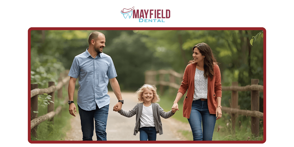 Family near Heart Lake Brampton smiling after emergency dental treatment