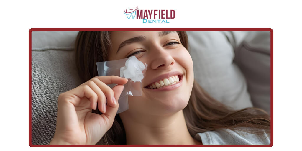 Patient recovering comfortably after wisdom tooth removal in Brampton